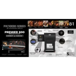 Barbecue à Pellets LG800FP LOUISIANA -Magasin De Fournitures De Cuisine Pour Barbecue barbecue a pellets lg800fp louisiana 5