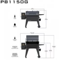 Barbecue à Pellets Navigator 1150 PIT BOSS -Magasin De Fournitures De Cuisine Pour Barbecue barbecue a pellets navigator 1150g 4