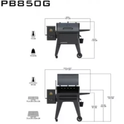 Barbecue à Pellets Navigator 850 PIT BOSS -Magasin De Fournitures De Cuisine Pour Barbecue barbecue a pellets navigator 850g 2