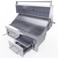 Barbecue Encastrable Hybride Charbon De Bois & Gaz 42" - 106cm - SUNSTONE 10 Barbecue Encastrable Hybride Charbon De Bois & Gaz 42" - 106cm - SUNSTONE -Magasin De Fournitures De Cuisine Pour Barbecue barbecue hybride gaz charbon de bois 76cm 10