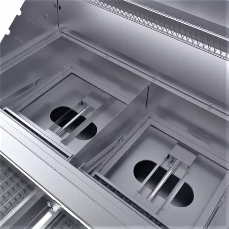 Barbecue Encastrable Hybride Charbon De Bois & Gaz 42" - 106cm - SUNSTONE 4 Barbecue Encastrable Hybride Charbon De Bois & Gaz 42" - 106cm - SUNSTONE – Image 4