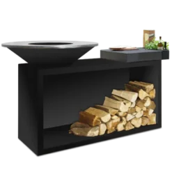 Brasero OFYR Island Black 85 Céramique Gris Anthracite