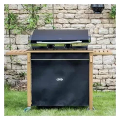 Desserte Pour Plancha Robinier Hpl Noir EMILE - ENO -Magasin De Fournitures De Cuisine Pour Barbecue desserte pour plancha robinier hpl noir emile 2