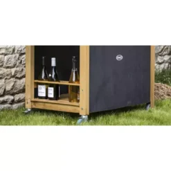 Desserte Pour Plancha Robinier Hpl Noir EMILE - ENO -Magasin De Fournitures De Cuisine Pour Barbecue desserte pour plancha robinier hpl noir emile 5