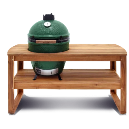 Table Acacia L BIG GREEN EGG (Sans Roues) 1 Table Acacia L BIG GREEN EGG (Sans Roues)